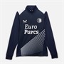 Castore Dame FR Feyenoord Udebane Pre-Match 1/4 Lynlås Top Peacoat/Lys Hvid