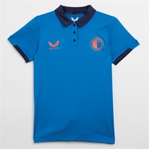 Castore Dames FR Feyenoord Spelers Reis Polo Keizerblauw/Peacoat