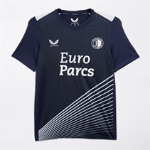 Castore Maillot d'entraînement junior Feyenoord Extérieur Pré-Match Bleu Marine/Blanc éclatant