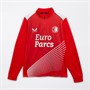 Castore Dame FR Feyenoord Hjemme For-Kamp 1/4 Lynlås Trøje Flammeskål / Hvid