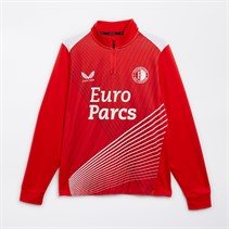 Castore FR Feyenoord Home Pre-Match 1/4 Zip Top dla niej kolor Flame Scarlet/Brilliant White
