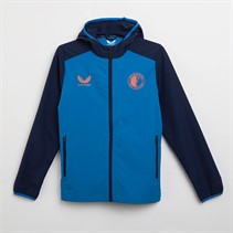 Castore Veste à Capuche de voyage Femme FR Feyenoord Players Bleu impérial/Bleu Marine
