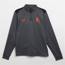 Castore Dame FR Feyenoord Træner 1/4 Lynlås Top Ebenholt/Kaviar