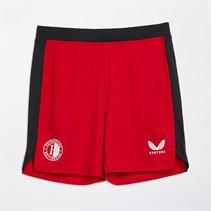 Castore Junior  Spodenki treningowe dla  graczy Feyenoordu kolor Barbados Cherry/Caviar