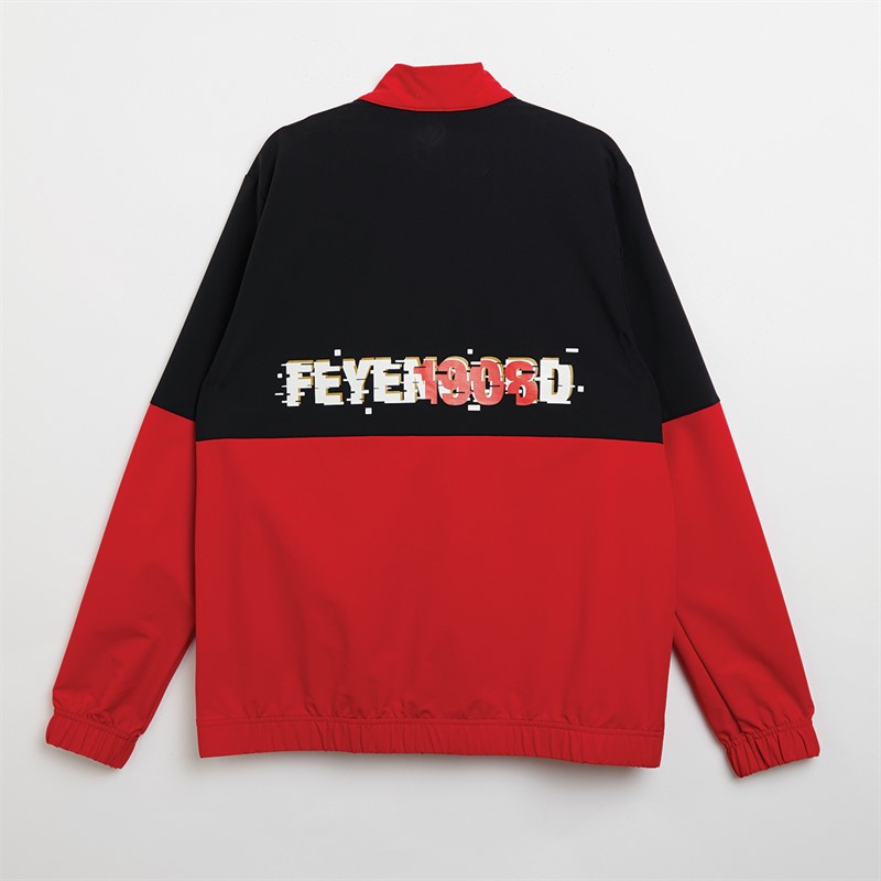 Castore Herren FR Feyenoord Modern Retro Trainingsjacke Chinesisch Rot/Kaviar