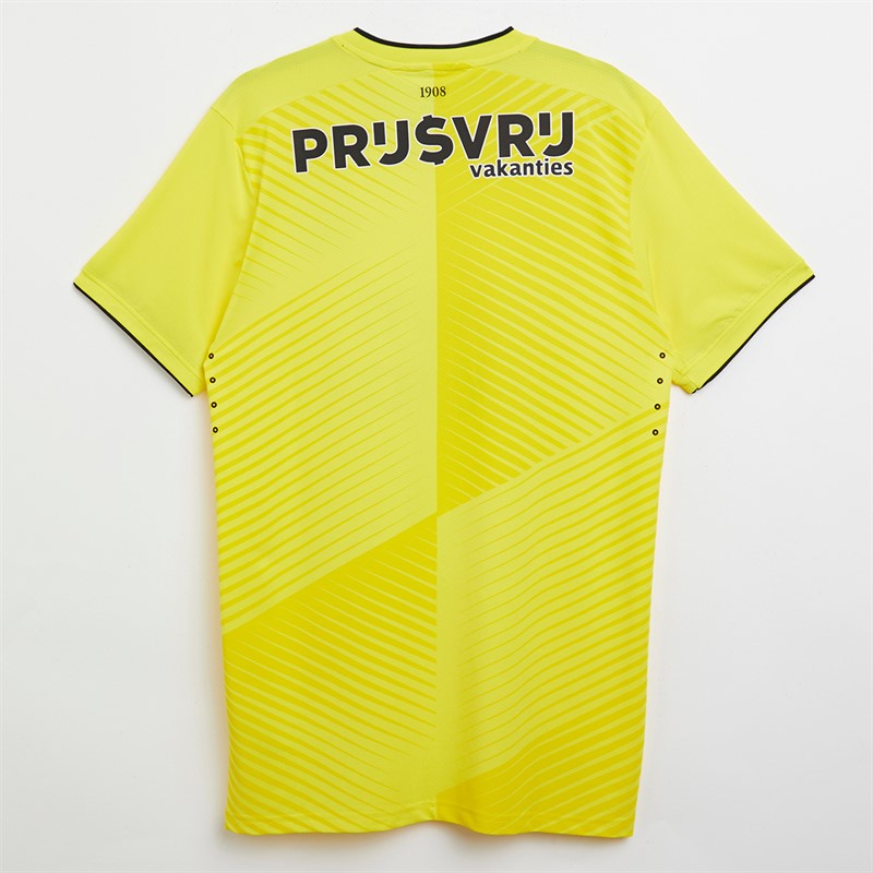 Castore Maillot de gardien de but domicile Pro Feyenoord FR Homme Jaune éclatant/Caviar