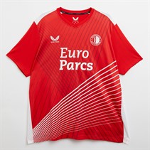 Castore Maillot d'entraînement domicile Feyenoord homme, écarlate flamme/blanc brillant