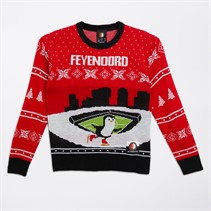 Castore Junior świąteczny sweter Feyenoord kolor  Flame Scarlet