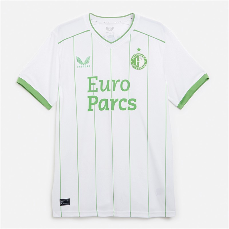 Castore Feyenoord Derde Shirt Heren Briljant Wit/Klaver - Maat 3XL