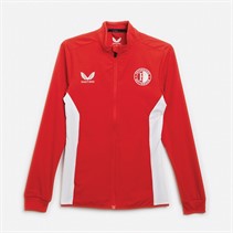 Castore Veste d'avant-match Anthem domicile Feyenoord Femme Rouge écarlate/Blanc brillant