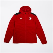 Castore Heren FR Feyenoord Spielerbank Jacke Barbados Kirsche/Kaviar