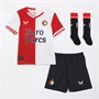 Castore Junior Feyenoord Hjemme Minikit Flame Scarlet/Kaviar/Brilliant Hvid