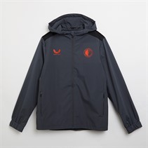 Castore Veste de pluie d'entraîneur Feyenoord Femme Ebony/Caviar