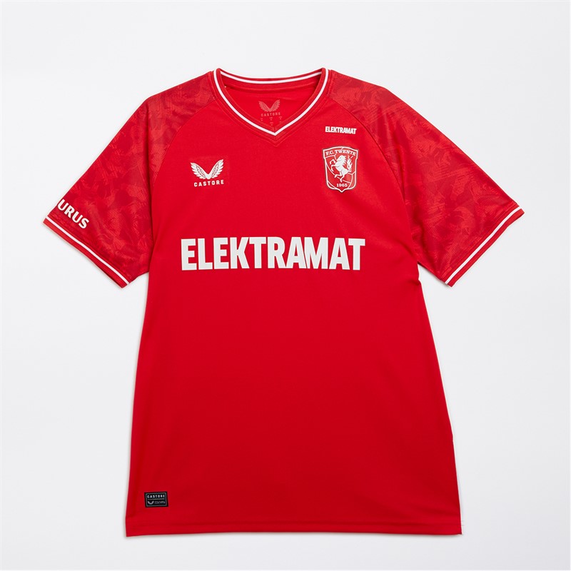 Castore Maillot de Foot FC Twente Home Homme Rouge