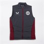 Castore Womens AVFC Aston Villa Coaches Bench Gilet Ebony/Rhododendron