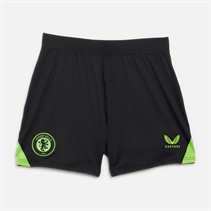 Castore Womens AVFC Aston Villa 23/24 Pro Home Goalkeeper Shorts Caviar/Jasmine Green