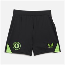 Castore Womens AVFC Aston Villa 23/24 Home Goalkeeper Shorts Caviar/Jasmine Green
