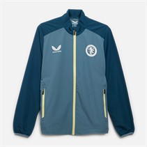 Castore Junior AVFC Aston Villa Players Travel Track Jacket Bluestone/Deep Dive