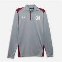 Castore Mens AVFC Aston Villa Coaches Pre-Season 1/4 Zip Top Tradewinds/Rhododendron