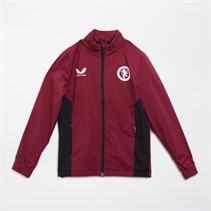 Castore Womens AVFC Aston Villa Players Lightweight Training Jacket Rhododendon/Caviar
