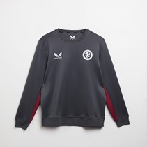 Castore Womens AVFC Aston Villa Coaches Players Sweatshirt Ebony/Rhododendron