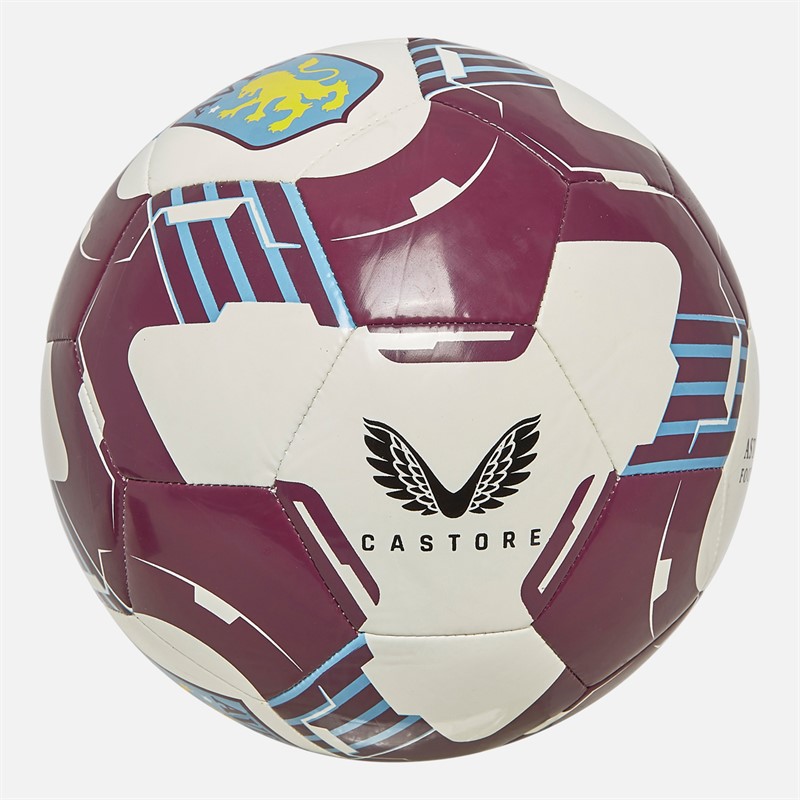 Castore AVFC Aston Villa Training Football White/Claret