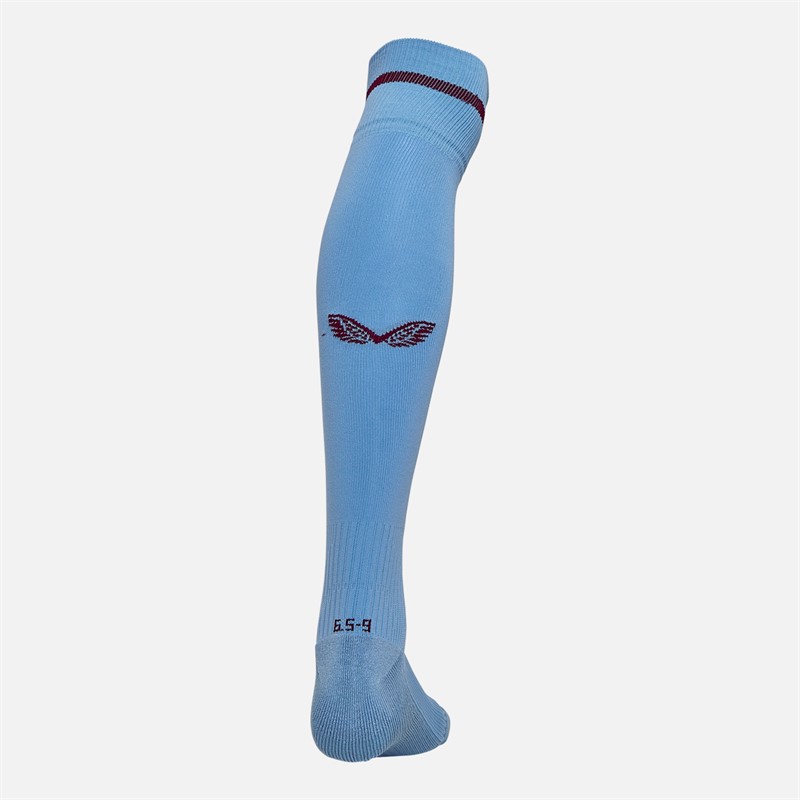 Castore AVFC Aston Villa 23/24 Home Socks Serenity/Rhododendron