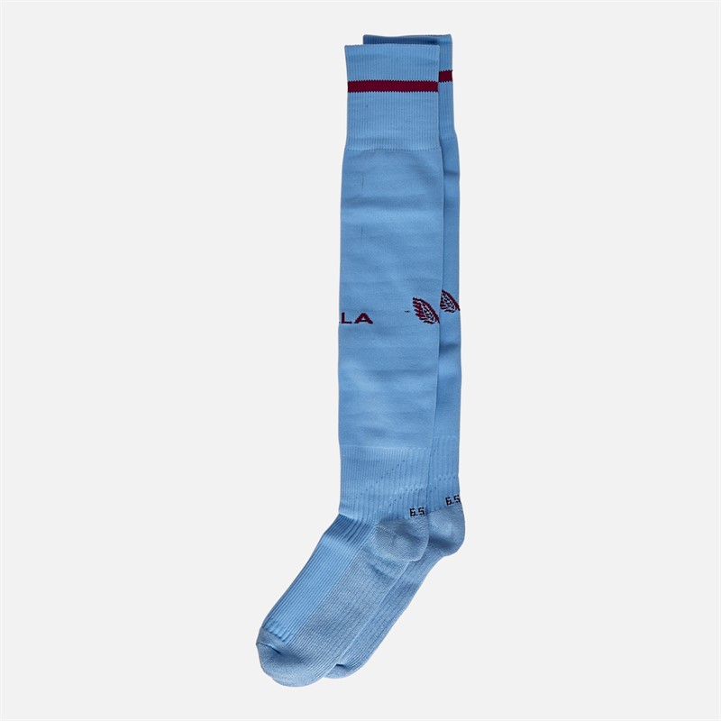 Castore AVFC Aston Villa 23/24 Home Socks Serenity/Rhododendron