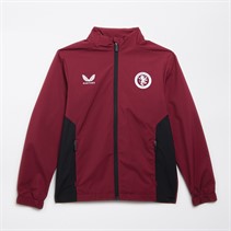 Castore Junior AVFC Aston Villa Players Lightweight Training Jacket Rhododendon/Caviar
