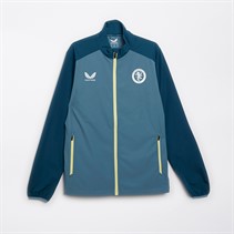 Castore Mens AVFC Aston Villa Players Travel Track Jacket Bluestone/Deep Dive
