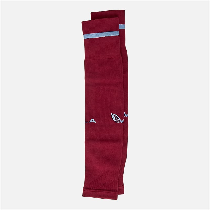 Castore AVFC Aston Villa 23/24 Home Alternate Footless Socks Rhododendron/Serenity