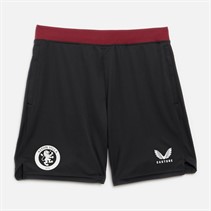 Castore Mens AVFC Aston Villa Staff Training Shorts Caviar/Rhododendron/Caviar