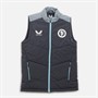 Castore Womens AVFC Aston Villa Coaches Travel Gilet Ebony/Tradewinds