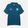 Castore Junior AVFC Aston Villa Players Travel Polo Deep Dive/Lemonade
