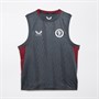 Castore Junior AVFC Aston Villa Coaches Training Vest Ebony/Rhododendron