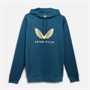 Castore Mens AVFC Aston Villa Players Travel Logo Hoodie Deep Dive