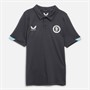 Castore Junior AVFC Aston Villa Coaches Travel Polo Ebony/Sky Blue