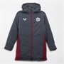 Castore Junior AVFC Aston Villa Coaches Long Bench Jacket Ebony/Rhododendron