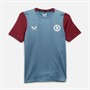 Castore Junior AVFC Aston Villa Players Mid-Season Training Jersey Bluestone/Rhododendron