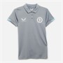 Castore Womens AVFC Aston Villa Coaches Travel Polo Tradewinds/Sky Blue