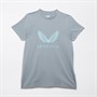 Castore Womens AVFC Aston Villa Coaches Travel Logo T-Shirt Tradewinds