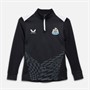 Castore Junior NUFC Newcastle United Home Matchday 1/4 Zip Top Caviar/Brilliant White