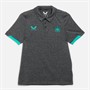 Castore Junior NUFC Newcastle United Coaches Travel Polo Ponderosa Pine/Caviar