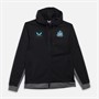 Castore Mens NUFC Newcastle United Tech Fleece Full Zip Hoodie Black/Grey