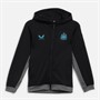 Castore Junior NUFC Newcastle United Tech Fleece Full Zip Hoodie Caviar/Lava Smoke