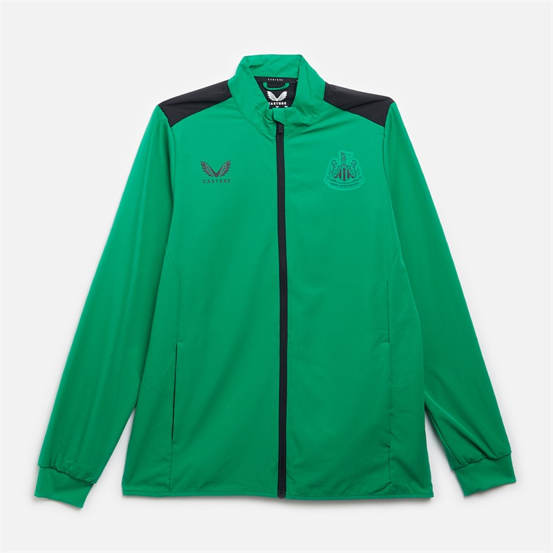 Castore Mens NUFC Newcastle United Away Matchday Anthem Jacket Caviar/Brilliant White - Size L