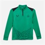 Castore Junior NUFC Newcastle United Away Matchday 1/4 Zip Top Caviar/Brilliant White