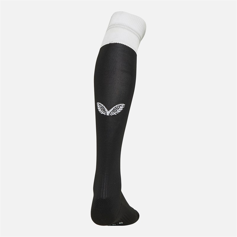 Castore Junior NUFC Newcastle United Home 23/24 Socks Caviar/Brilliant White