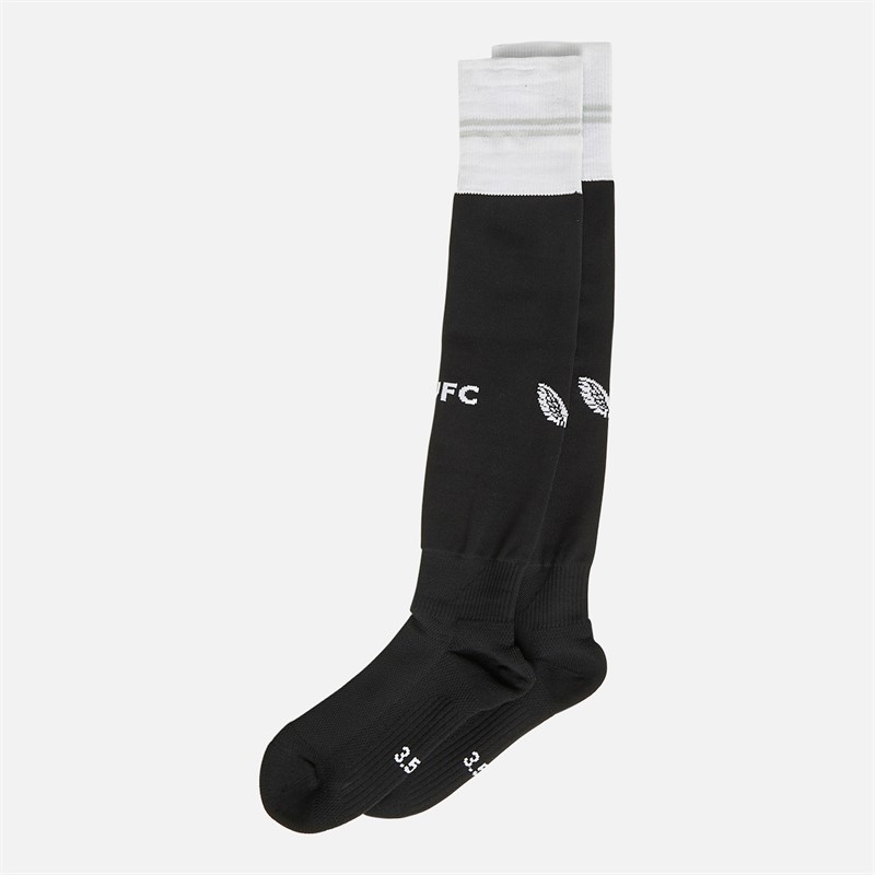 Castore Junior NUFC Newcastle United Home 23/24 Socks Caviar/Brilliant White