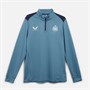 Castore Mens NUFC Newcastle United Players 1/4 Zip Top Bluestone/Peacoat